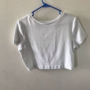 White Crop Top